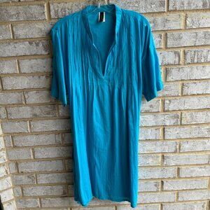Lauren Ralph Lauren V-Neck Short Sleeve Tunic Blouse Women's Size XL.